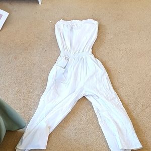 Large Chesley white sleeveless romper